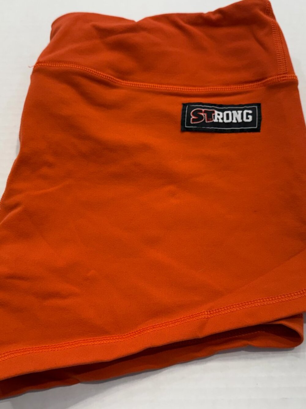 FLEO x STRONG Collab Shorts | Orange | Size XL | Excellent Used Condition